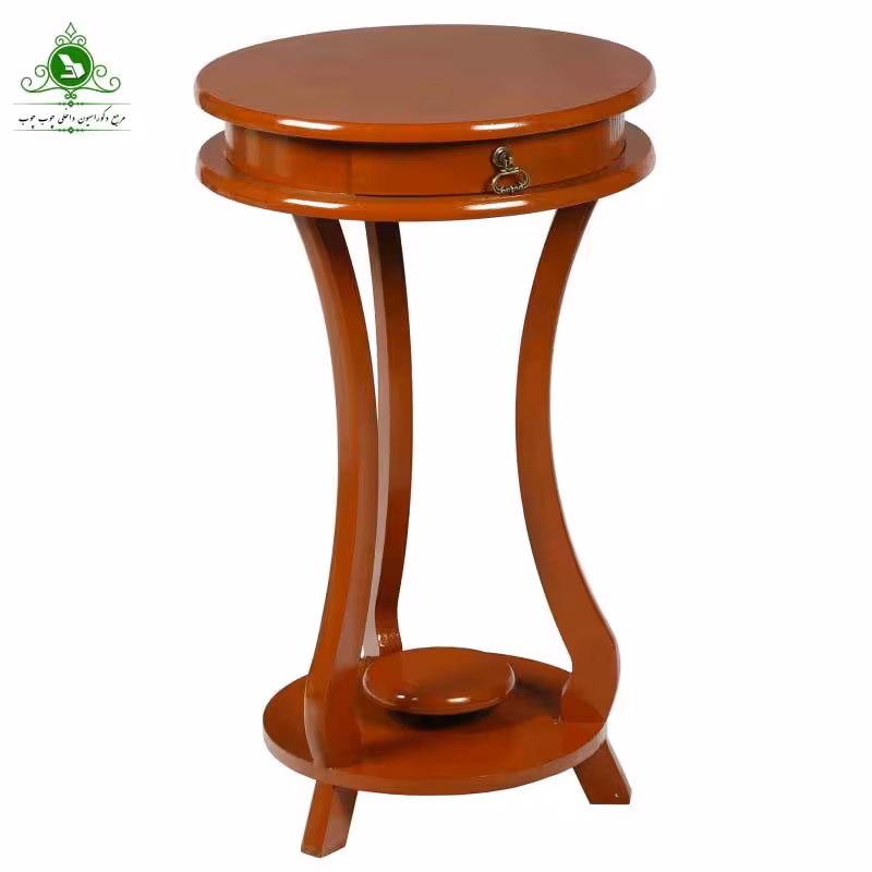 میز تلفن گرد مدل فانوسی