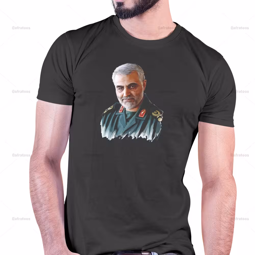 تیشرت با عکس سردار سلیمانی کد 254