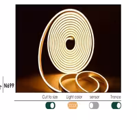 چراغ LED نوار سیلیکونی نرم طول 50متر و عمق 1سانتیمتر و عرض 0/4 سانتیمتر فانتونی کد N699