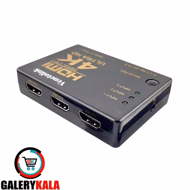سوییچ 3 به 1 HDMI کایزر مدل HDMI 4K Switch