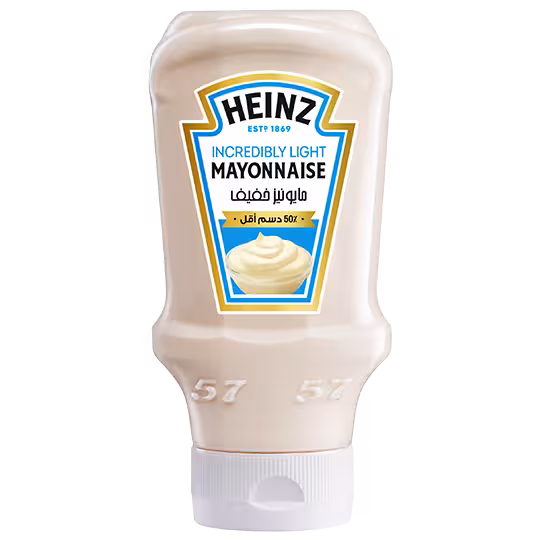 سس مایونز خامه ای کم چرب هاینز heinz وزن 225 میل