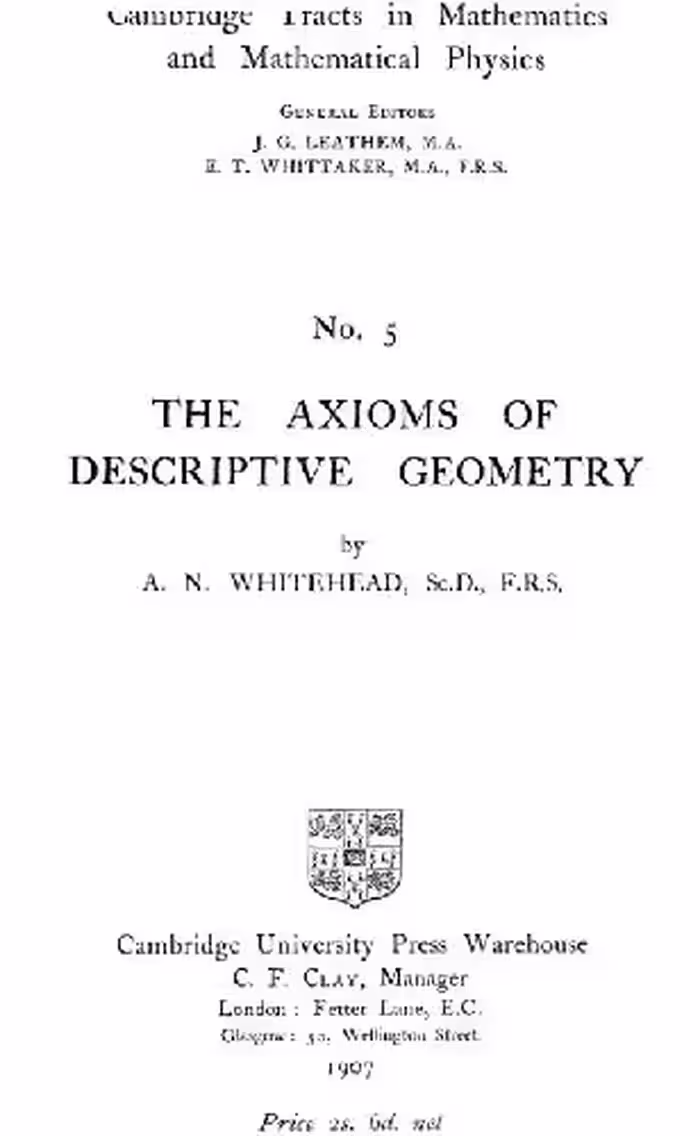 خرید و دانلود نسخه کامل کتاب The axioms of descriptive geometry
