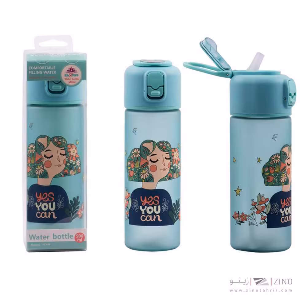 قمقمه طلقی دختر فشن اسکول فنز کد9353