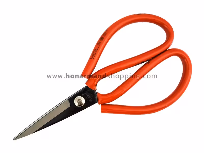 قیچی دسته فلزی قرمز کد 102