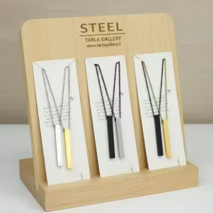 ست گردنبند مکعب عشق استیل (فقط عمده و همکاران)..