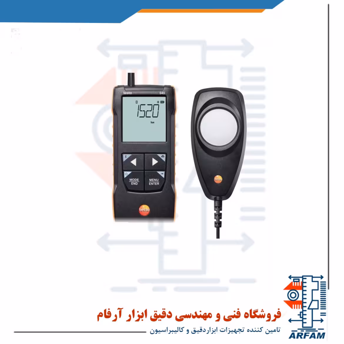 نور سنج سنسور مجزا با اتصال به موبایل برند تستو TESTO 545