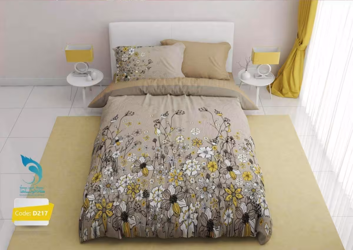 روتختی مدل turksan کد D217 یک نفره 4 تکه