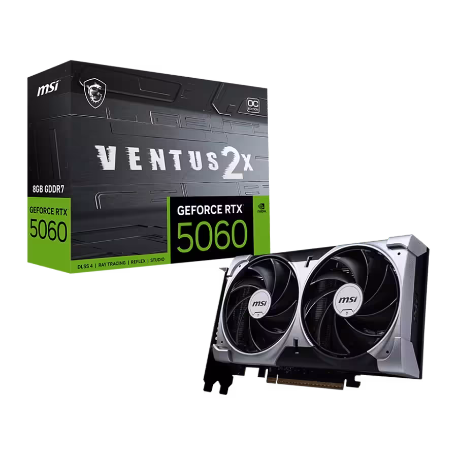 کارت گرافیک ام اس آی MSI RTX 5060 VENTUS 2X 8G OC | فروشگاه تکاف