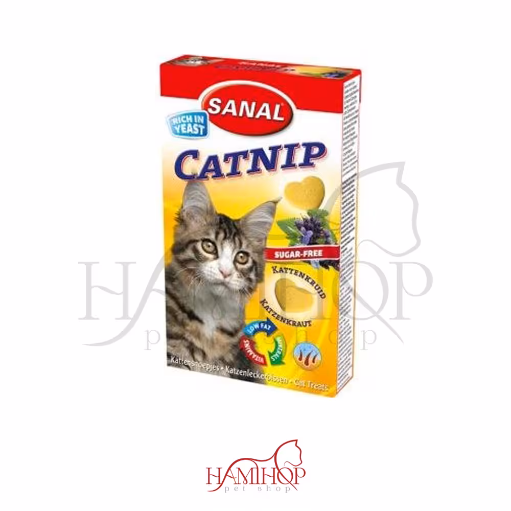 قرص گربه سانال مدل کت نیپ Sanal Catnip yeast treats