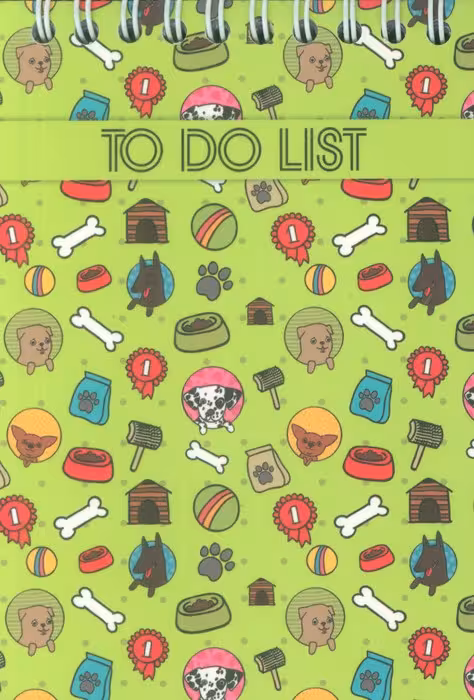 دفترچه یادداشت لیست کارهای من A6 (TO DO LIST،چند طرح)،(سیمی)