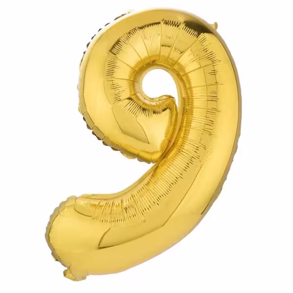 بادکنک فویلی عدد نه