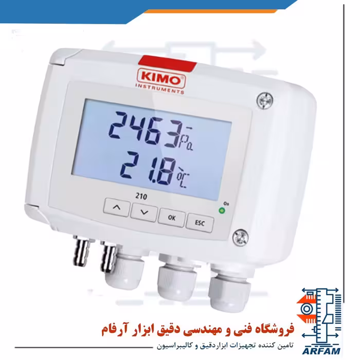 ترنسمیتر فشار تفاضلی با خروجی رله KIMO CP211