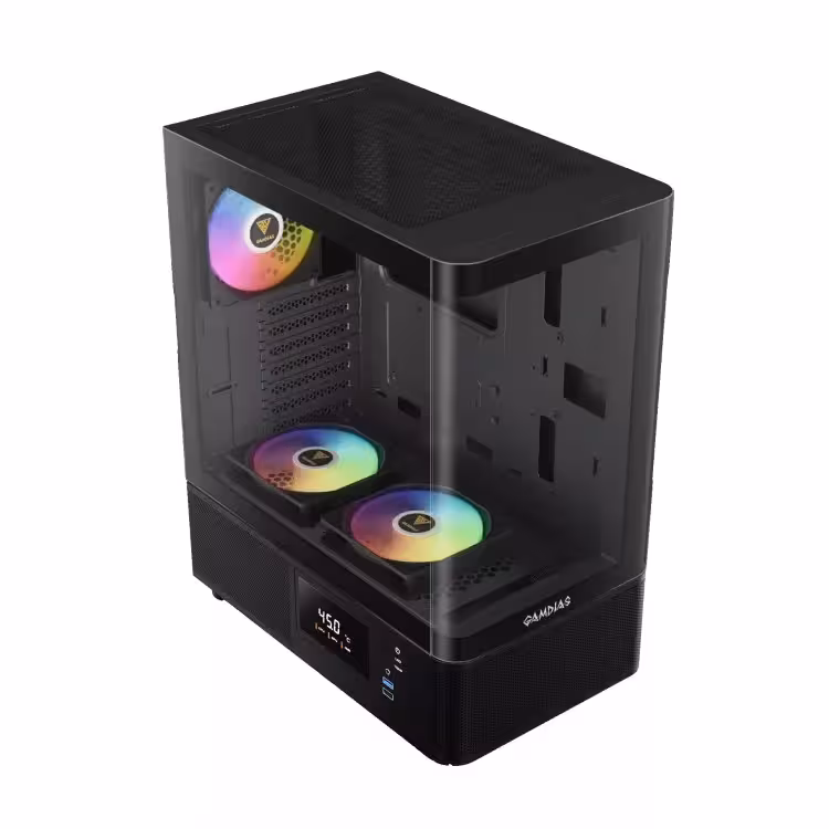 کیس کامپیوتر گیمینگ گیم دیاس مدل ATLAS E2 CG BK