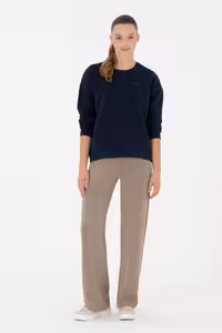 شلوار راحتی زنانه خاکی روشن یو اس پولو