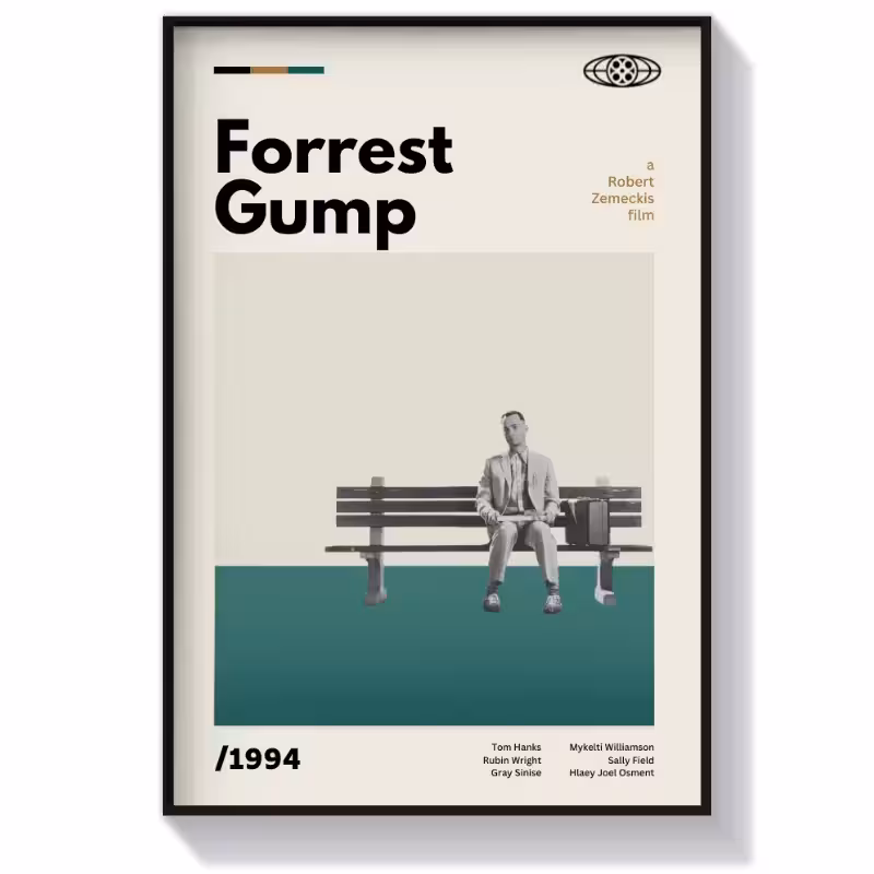تابلو دکوراتیو سینمایی طرح فیلم فارست گامپ