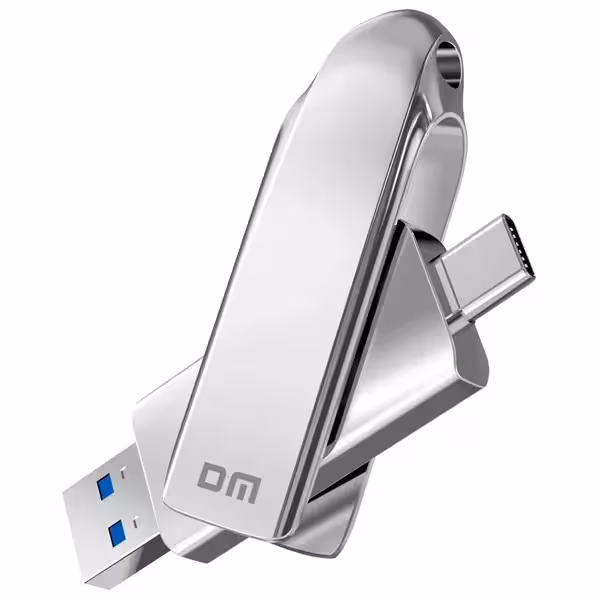 فلش دی ام مدل DM FS230 OTG 2 In 1 Type C USB3.2 با ظرفیت 128 گیگابایت