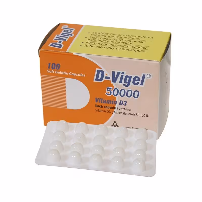 کپسول ژلاتینی ویتامین D3 دی ویژل 50000 واحد دانا 100 عددی