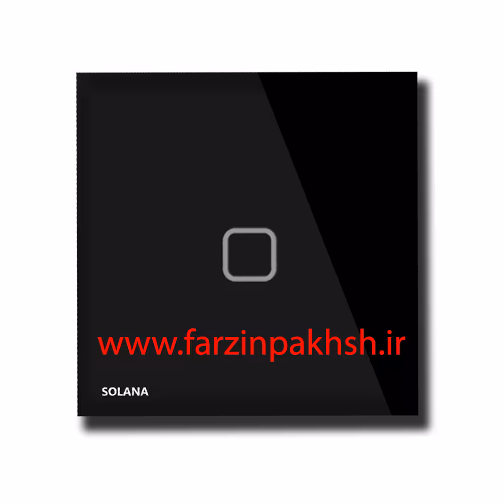 کلید تک پل لمسی توکار سولانا مدل مشکی