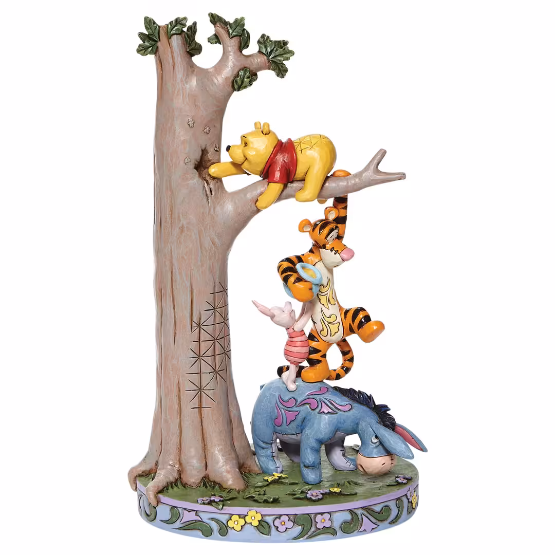 مجسمه دیزنی پو و دوستان روی درخت ، Tree with Pooh and friends