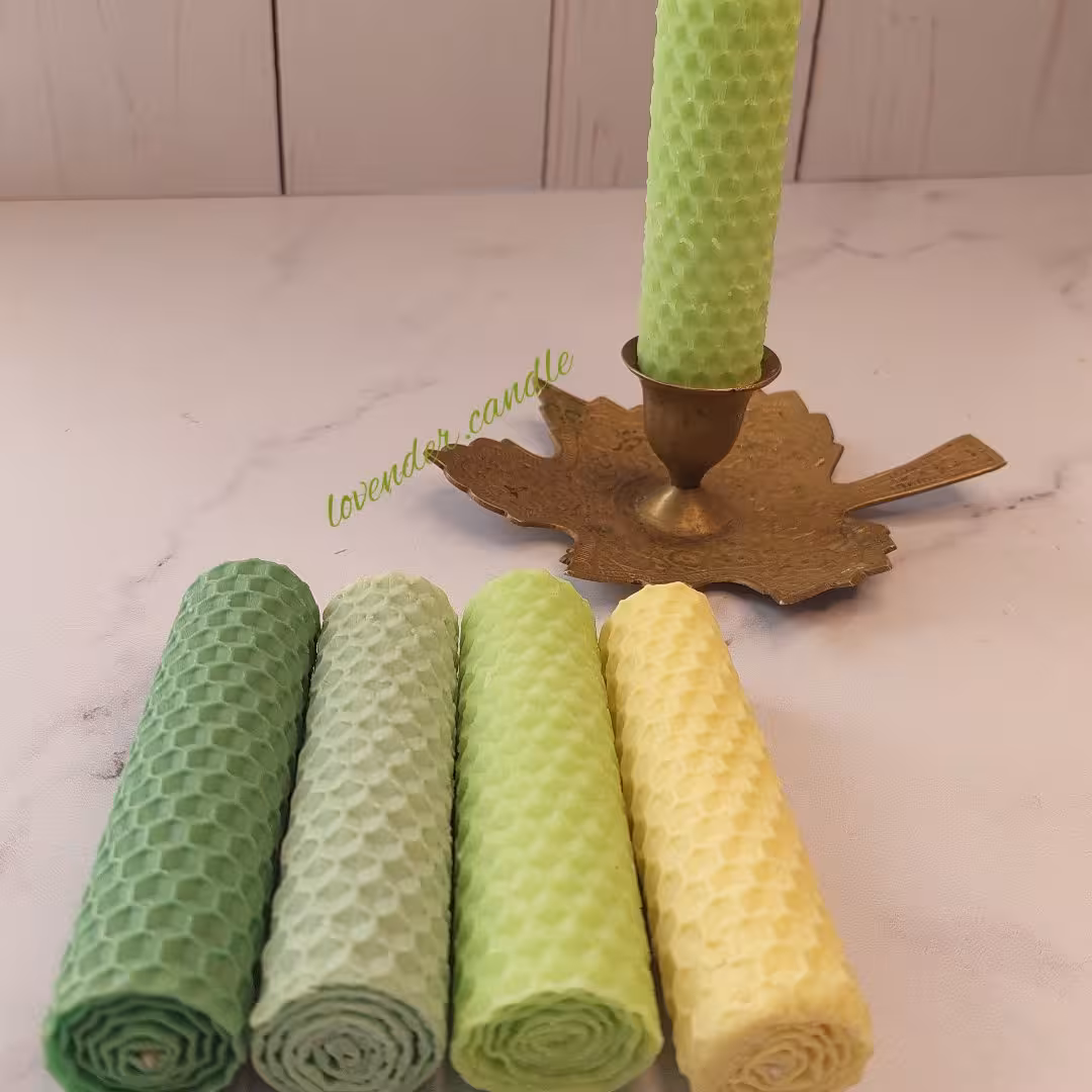 شمع موم عسلی گیاهی متنوع2