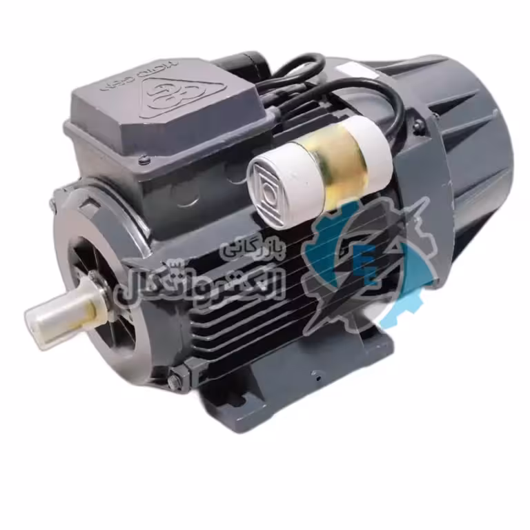 الکتروموتور تکفاز 750وات (1اسب)1450دور موتوژن دوخازن کلاچدار