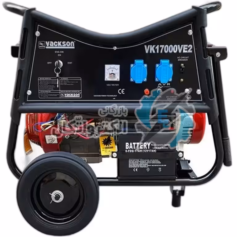 موتور برق 7.5 کیلو وات بنزینی واکسون مدل VK17000VE2| استارتی ا موتور برق بنزینی وکسون 7.5 کیلو وات مدل VK17000VE2