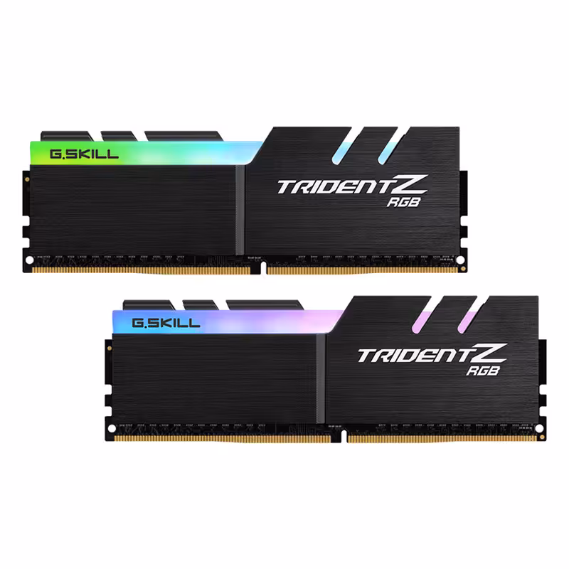 رم کامپیوتر DDR4 دو کاناله فرکانس 3600 مگاهرتر جی اسکیل مدل TridentZ RGB با ظرفیت 64 گیگابایت
