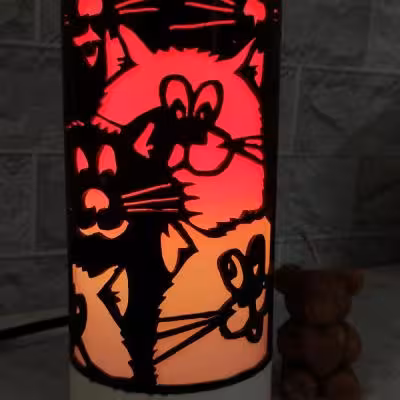 چراغ خواب کودک طرح گربه ها