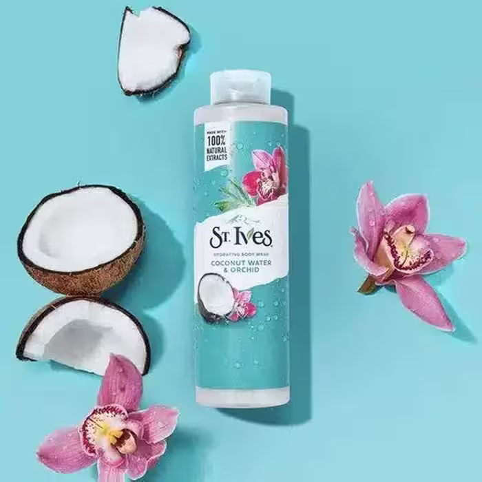 شامپو بدن مرطوب کننده حاوی آب نارگیل و ارکیده، حجم 473 میلی لیتر، برند ST. Ives