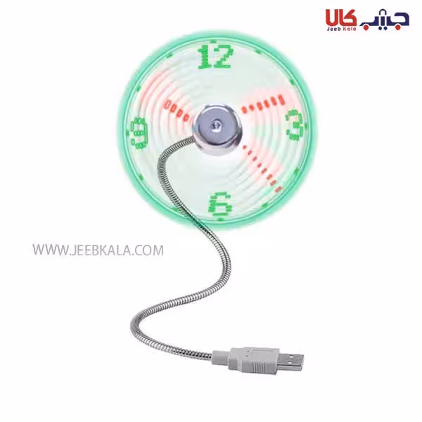پنکه و نمایشگر ساعت مدل آنالوگ