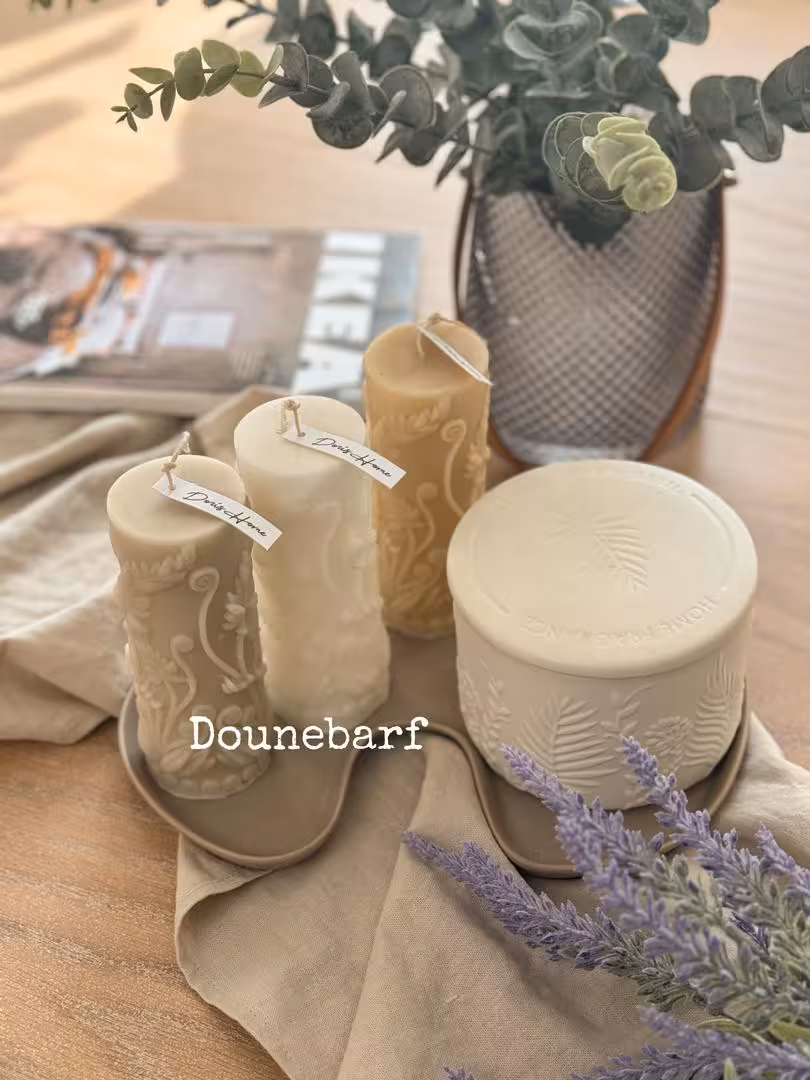 شمع استوانه گندم