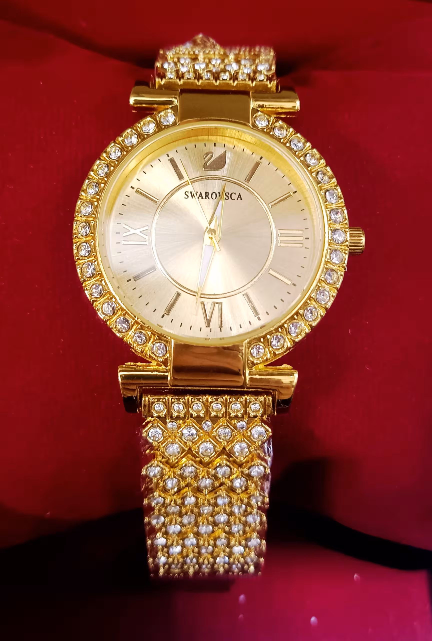 ست ساعت زنانه مارک سوارسکی نگین دار