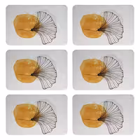 زیربشقابی طرح گل کد 8990 بسته 6 عددی | کالا مکس