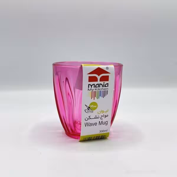 لیوان اکرولیک سرخابی مانیا