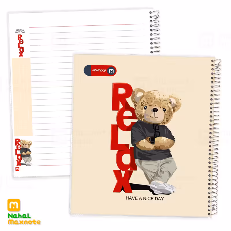 دفتر 100برگ سیمی طلقی خشتی لبه طرح دار کد 9220.طرح 1