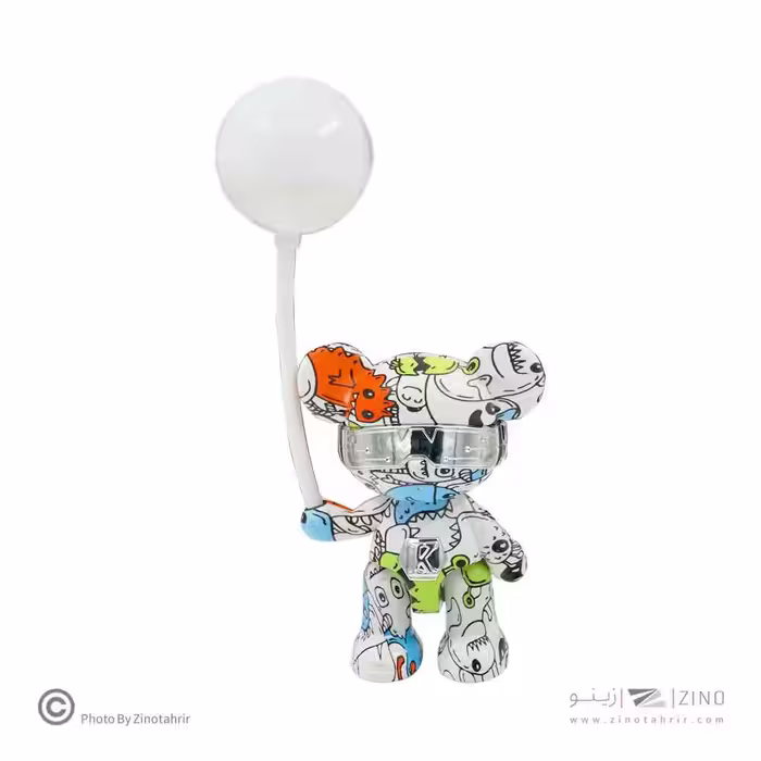 چراغ خواب فانتزی طرح خرس رنگی کد6617