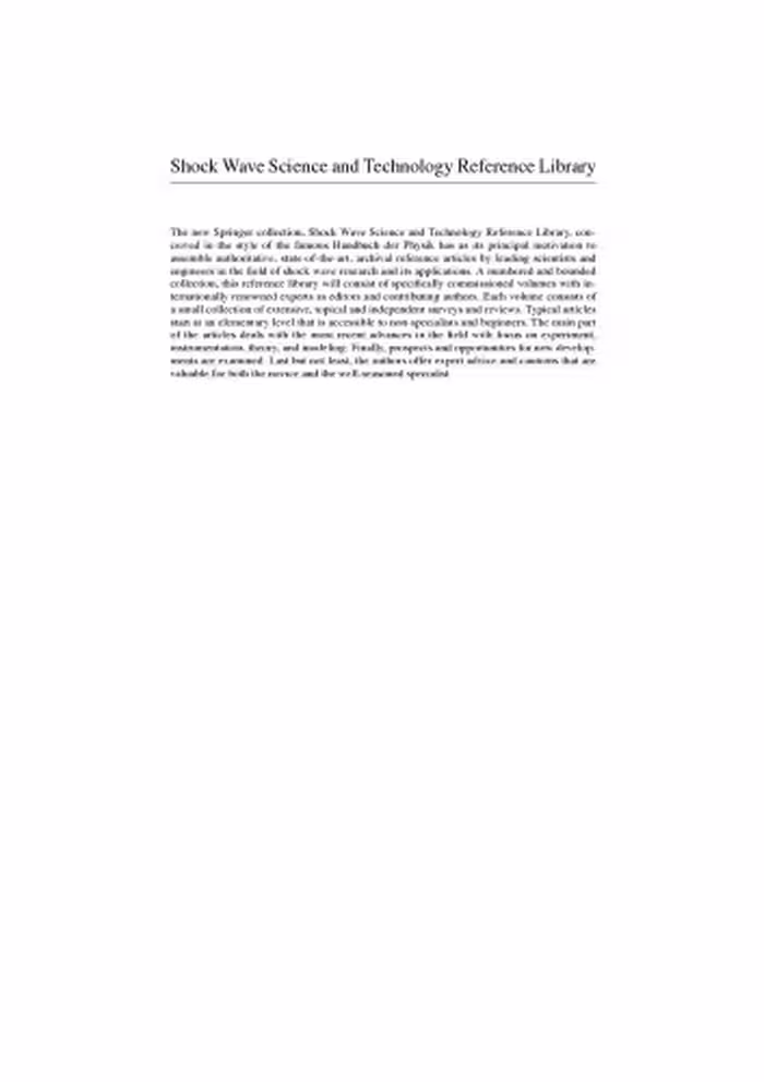 خرید و دانلود نسخه کامل کتاب ShockWave Science and Technology Reference Library