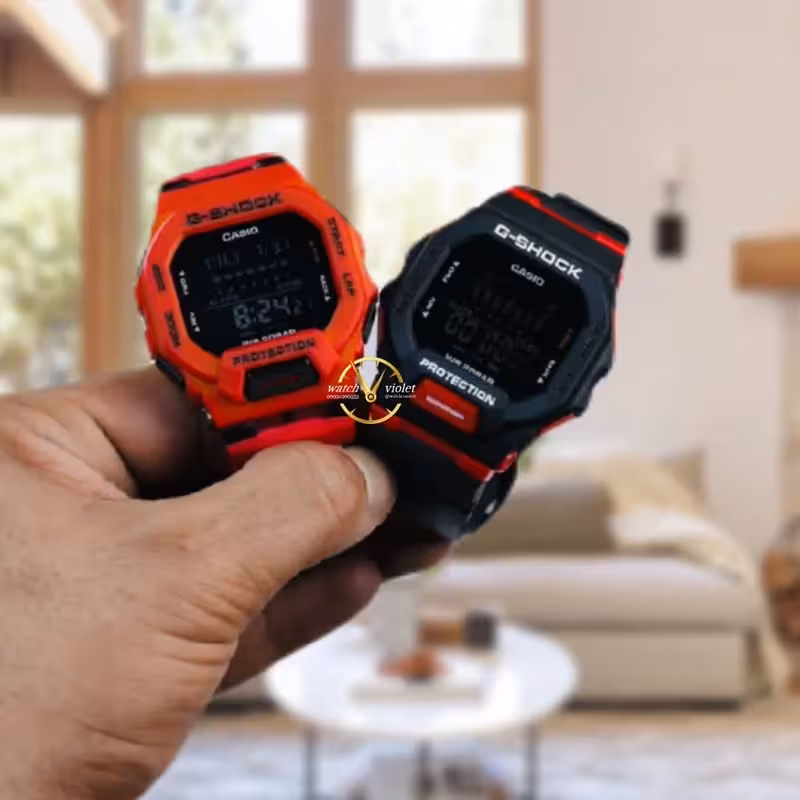 ساعت مچی دیجیتالی جیشاک قرمز صفحه مشکی