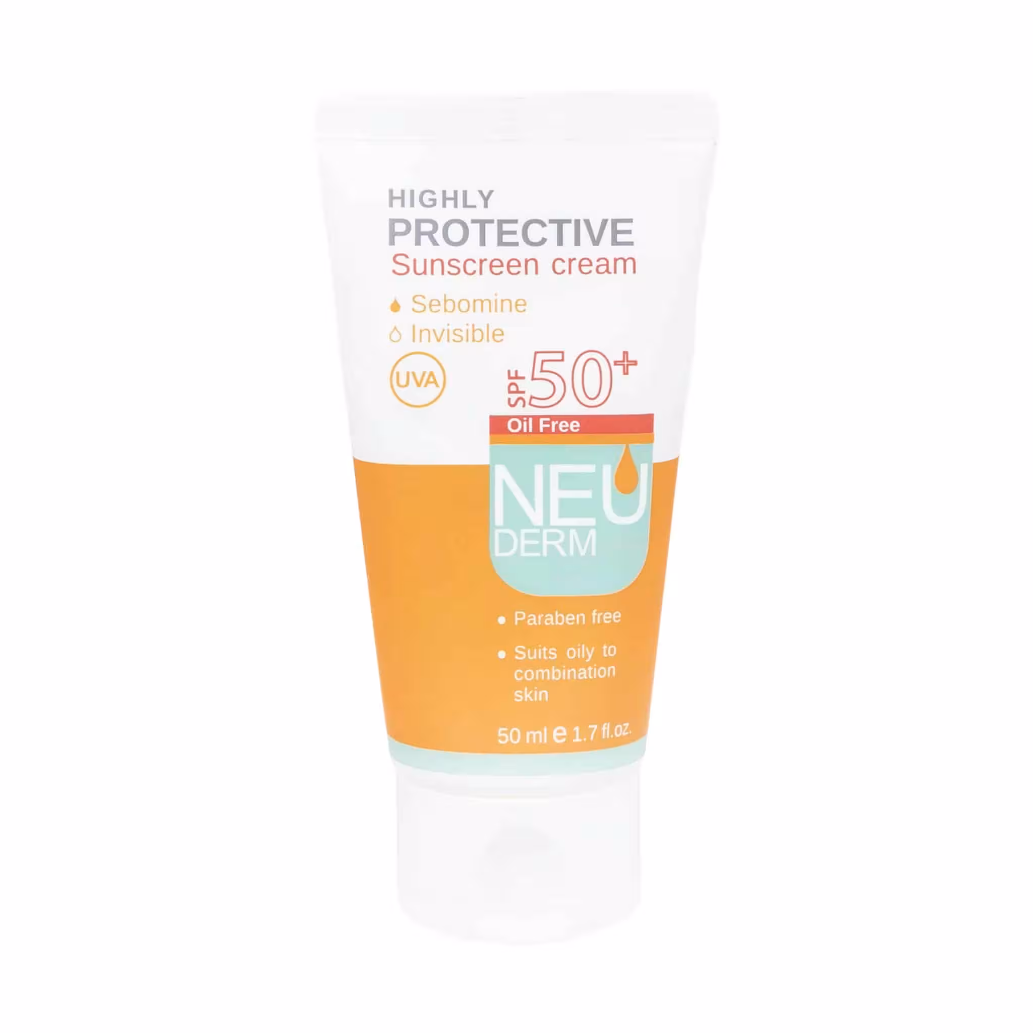 کرم ضد آفتاب نئودرم بی رنگ فاقد چربی Highly Protective SPF50