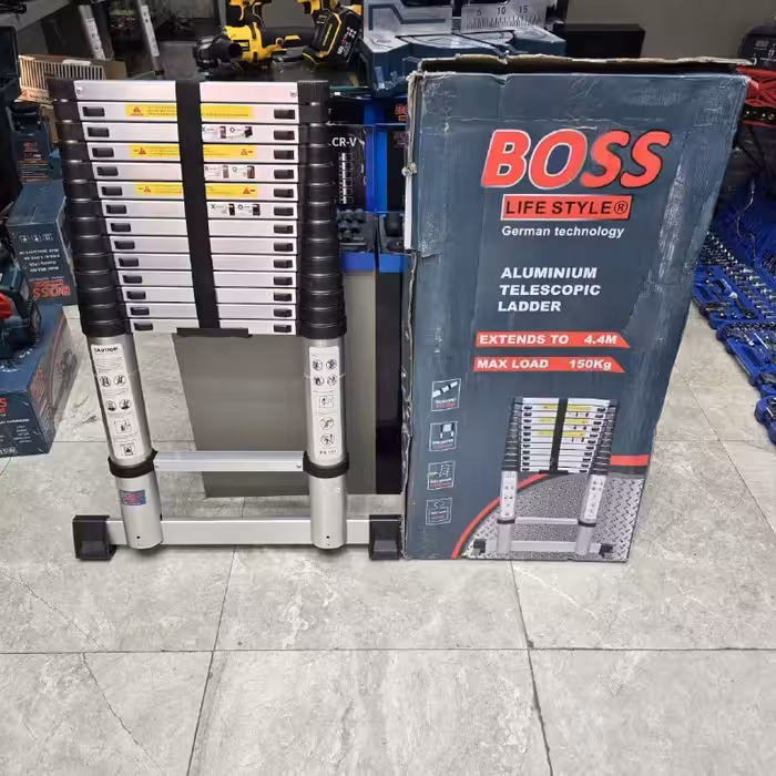 نردبان تلسکوپی 4.4 متری یکطرفه صنعتی باس مدل BS-ladder4.4