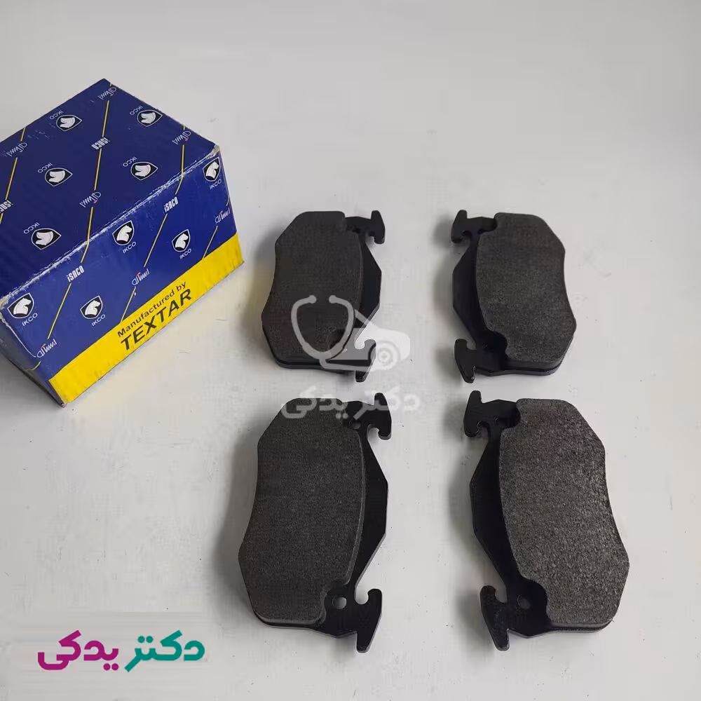 لنت ترمز عقب پژو 206 تیپ 5 (موتور TU5) تکستار (دست چهار عددی) شرکتی ایساکو اصل 1620200425