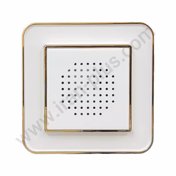 زنگ اخبار (بیزر) مدل ارس سفید طلایی میانی سفید