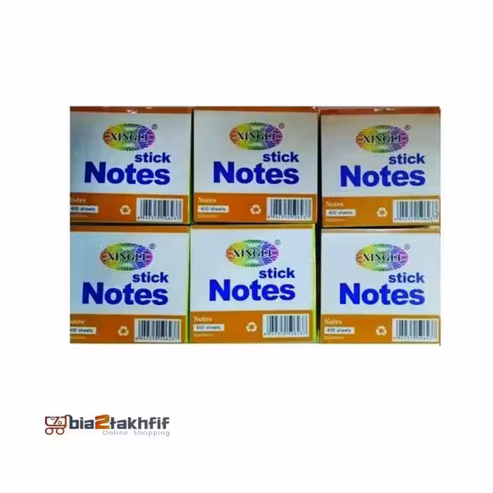 کاغذ یادداشت چسب دار شینگ لی کد01 بسته 6عددی