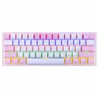 کیبورد ردراگون K617R FIZZ RAINBOW WHITE-PINK BLUE SW