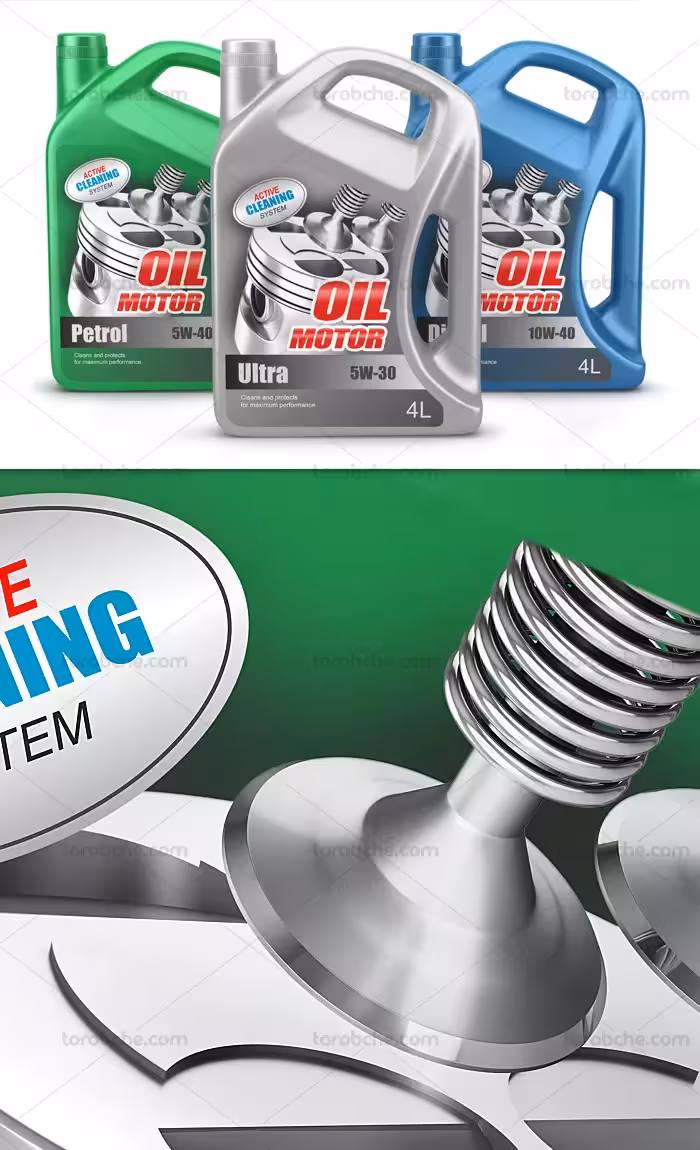 عکس تبلیغ روغن موتور | گرافیک با طعم تربچه