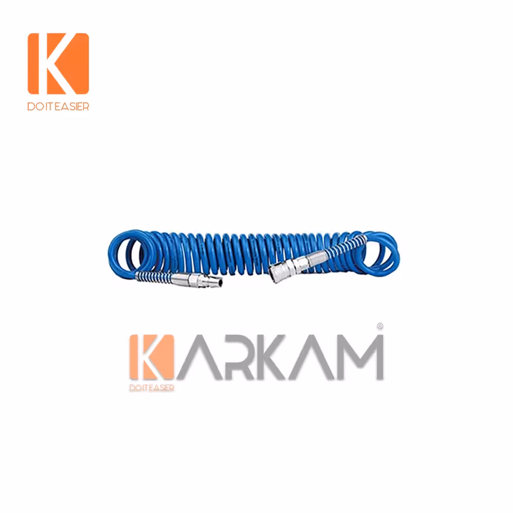 شلنگ فنری 10 متری آبی تایوانی 8در5 میلیمتر توسن