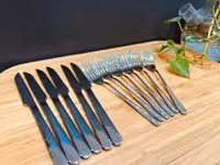 کارد و چنگال میوه یونیک 2401 silver