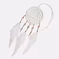 آویز دریم کچر سفید و هفترنگ مدل S7RDRM