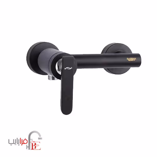 شیر توالت راسان مدل فلورا مشکی