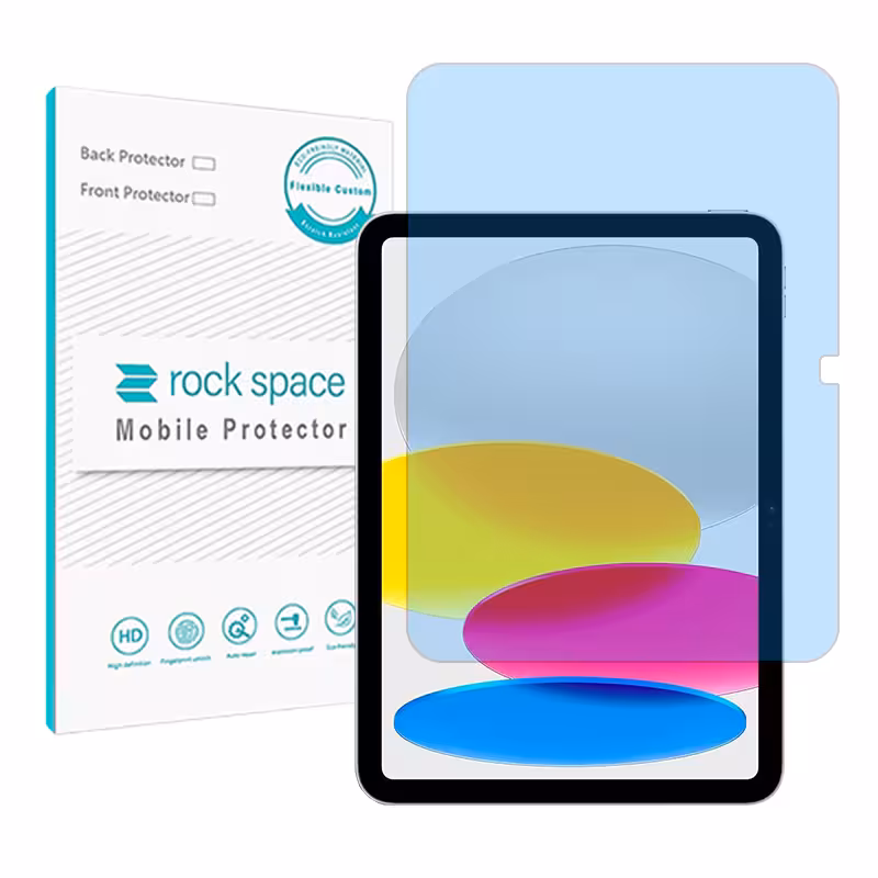 گلس تبلت اپل iPad 10.9 (2022) مدل نانو هیدروژل آنتی بلو برند راک اسپیس کد L